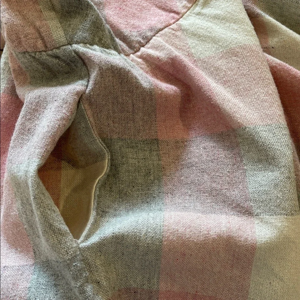 Pea Patch New York Vintage Pink‎ plaid Dress XS Small